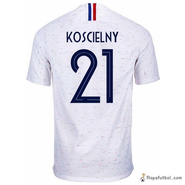Camiseta Francia Replica Segunda Ropa Koscielny 2018 Blanco